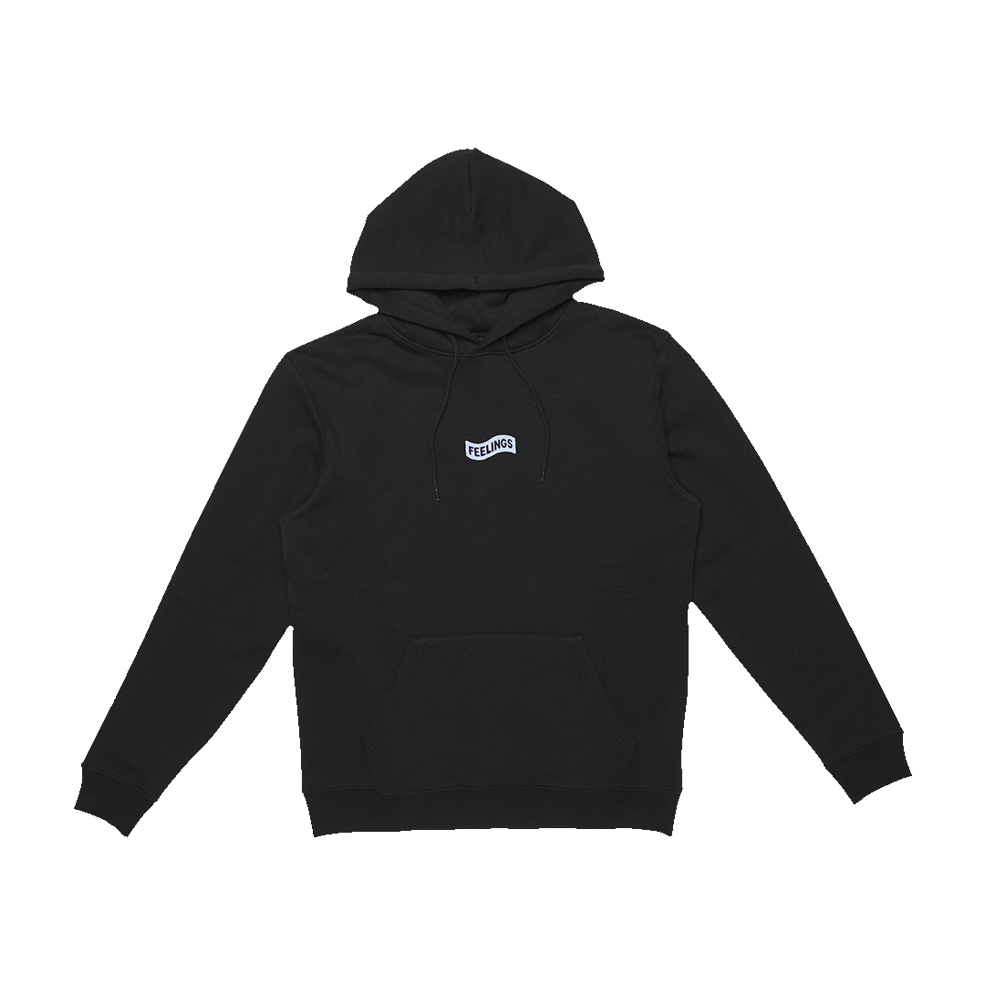 Sweat à capuche noir yeux