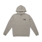 Sweat à Capuche Fleur Gris Chiné