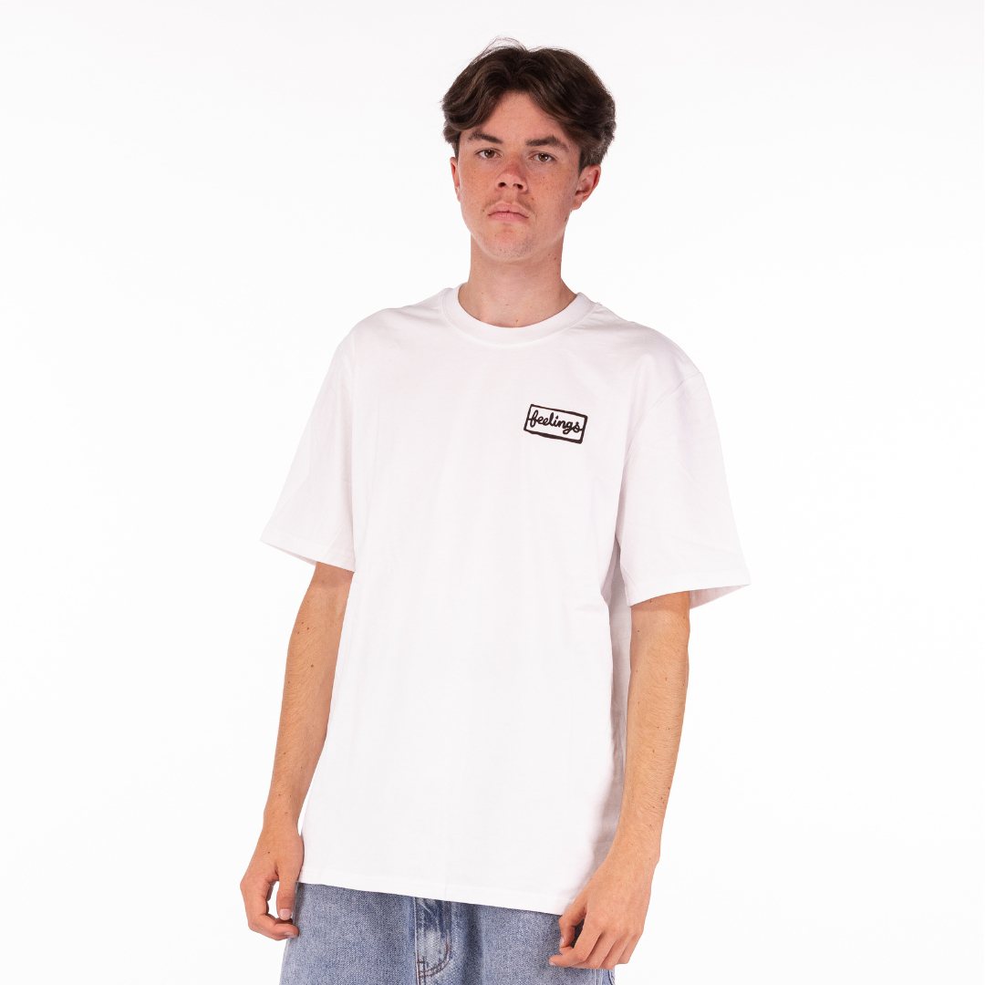 T-shirt Fleur Blanc