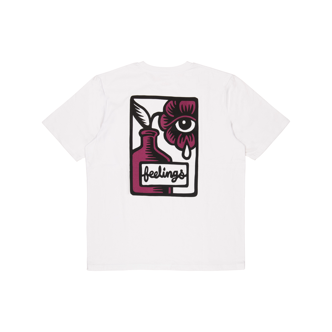T-shirt Fleur Blanc