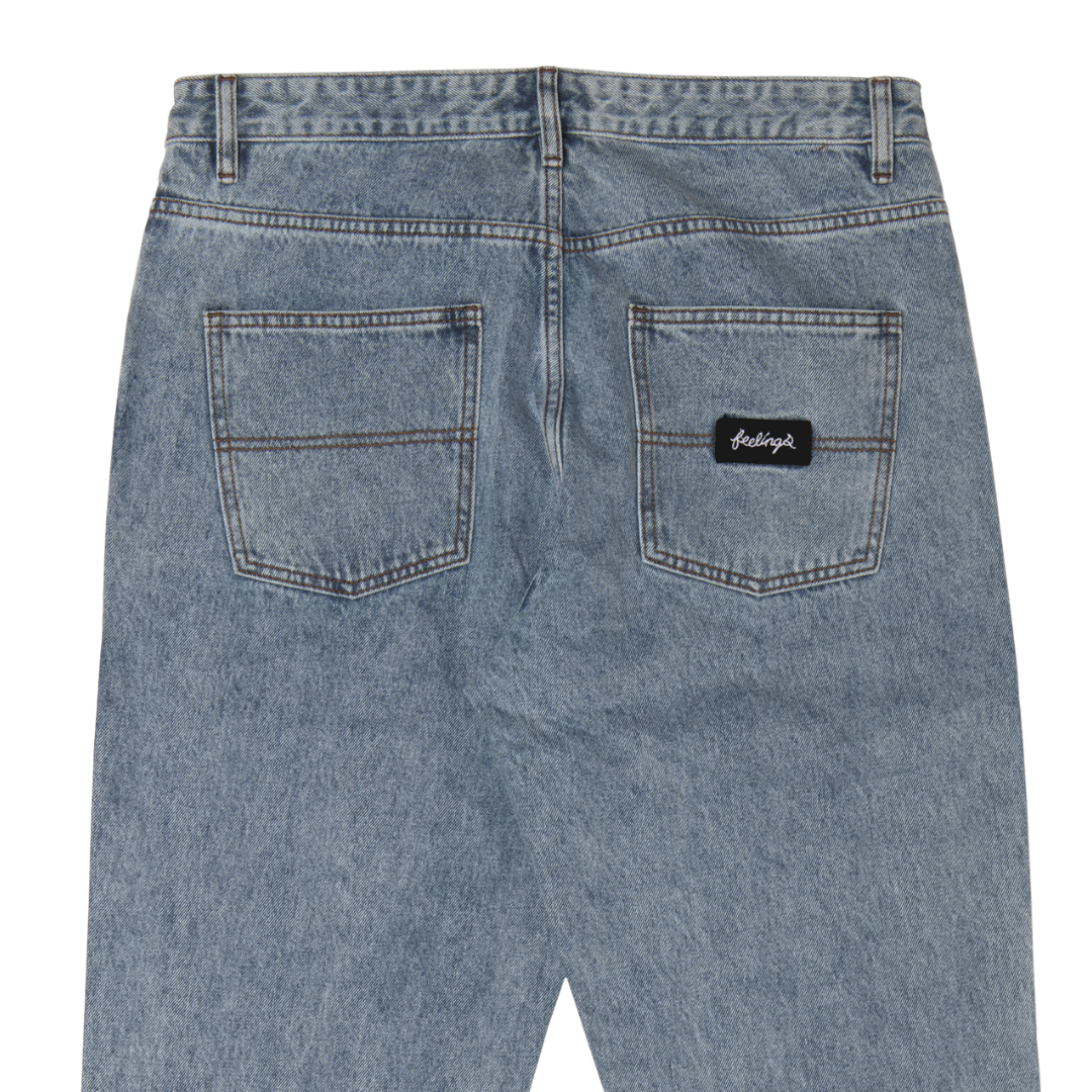 Pantalon Grinder en denim indigo clair