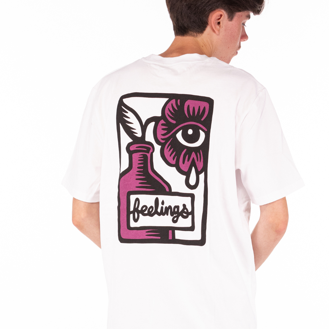 T-shirt Fleur Blanc
